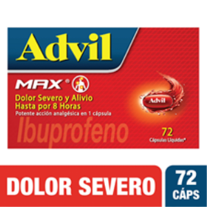 Advil Max 400 Mg Caja X 72 Capsulas Liquidas - Advil