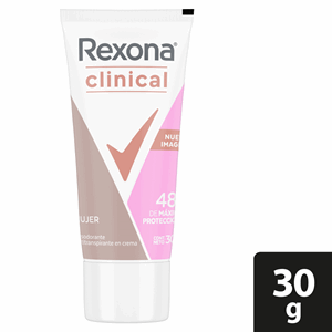 Desodorante Rexona Women Clinical Classic Crema Tubo X 30 G - Rexona