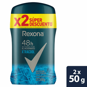 Desodorante Rexona Xtracool 48 H Barra  2 X 50 G (super Descuento) - Rexona