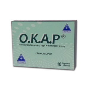 O.k.a.p. 37.5 / 325 Mg Caja X 10 Capsulas Blandas - O.k.a.p.