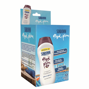 Bloqueador Solar Sundown Playa Y Piscina Fps 70 Adulto Caja X 12 Sobres De 8ml - Sundown