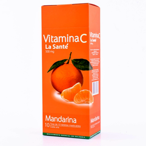 Vitamina C La Santé Mandarina X 100 Tabletas - La Santé