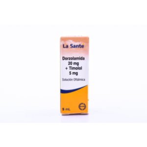 Dorzolamida   Timolol La Sante 20/5 Mg Solucion Oftalmica Frasco X 5 Ml - La Sante