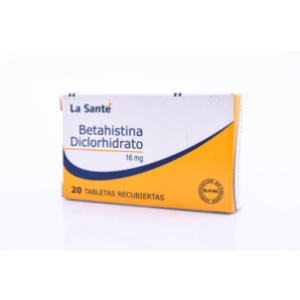 Betahistina Diclorhidrato La Sante 16 Mg Caja X 20 Tabletas Recubiertas - Betahistina