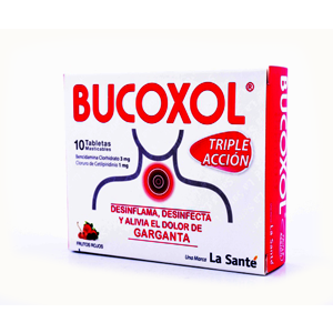 Bucoxol La Santé Frutos Rojos Triple Accion X 10 Tabletas - Bucoxol