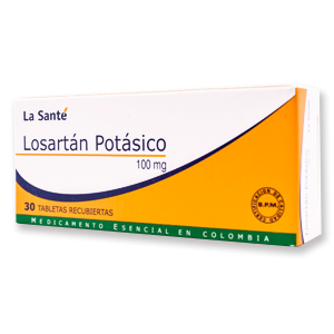 Losartan Potasico La Santé 100 Mg Caja X 30 Tabletas Recubiertas - La Santé