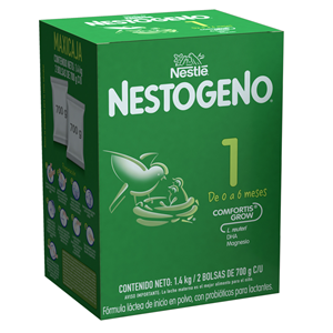 Nestogeno 1 Comfortis Grow Formula Infantil Caja X 1.4 Kg (2 Bolsas De 700 G) - Nestogeno