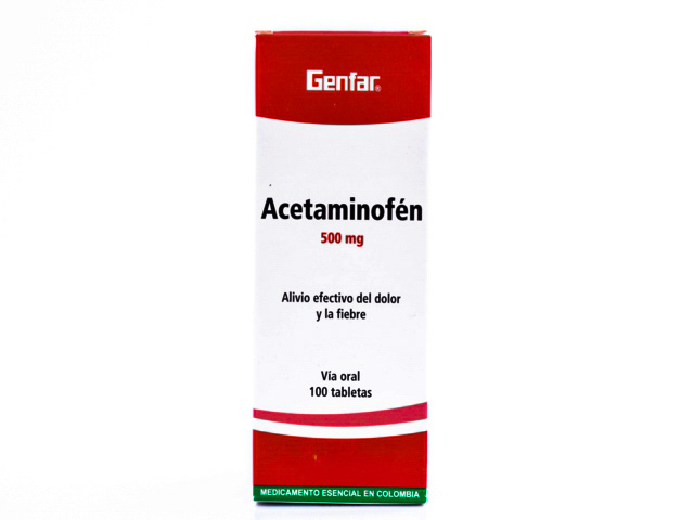 Comprar En Droguerías Acetaminofén 500 mg Caja Con 100 Tabletas.