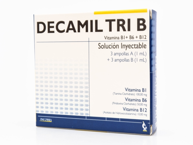 Droguería La Economía | Decamil Tri B Caja X 3 Ampollas (3 Amp A) (3 Amp B)