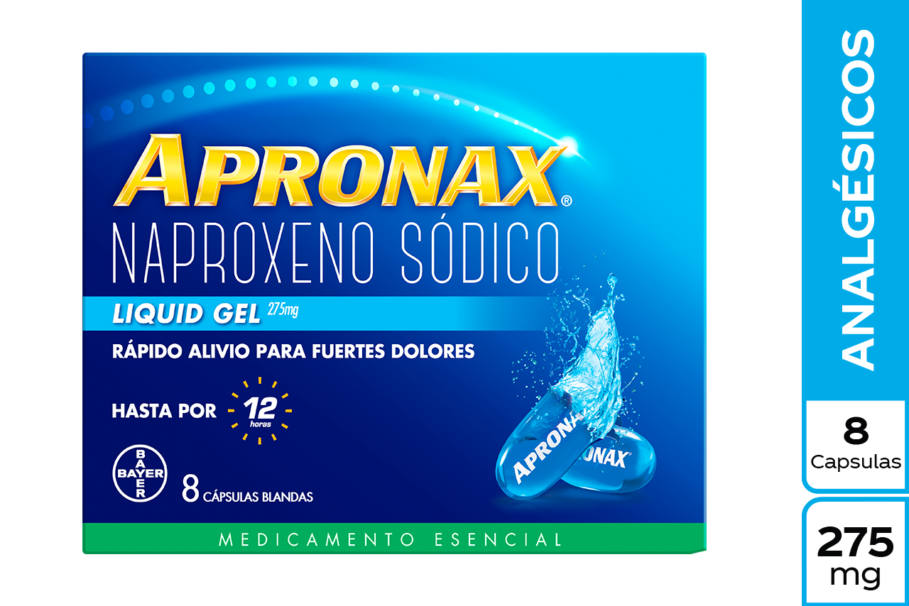 Droguería La Economía Apronax Liquid Gel 275 Mg X 8 Capsulas Liquidas 1823