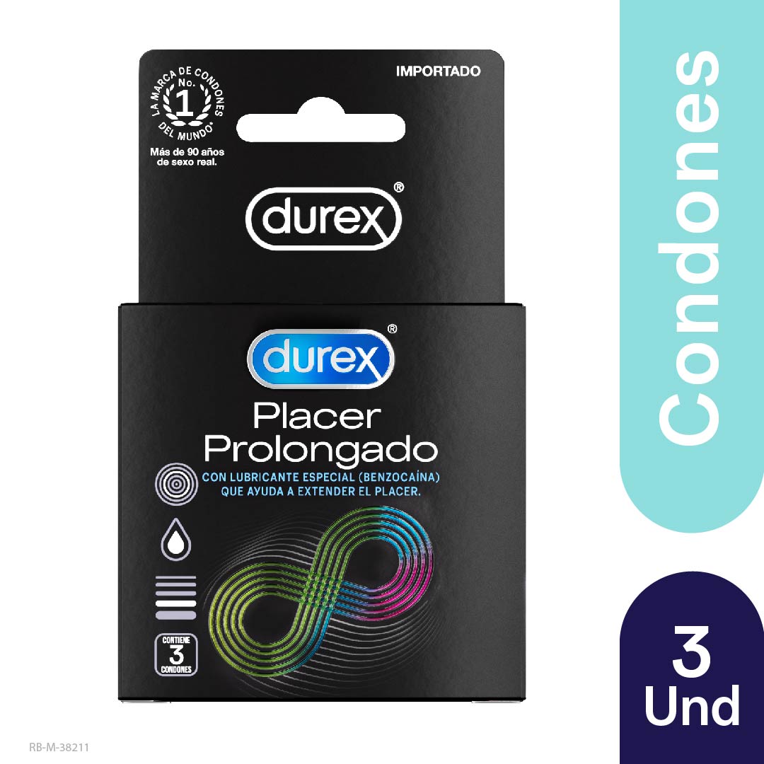 Droguería La Economía | condon durex placer prolongado caja x 3 unidades