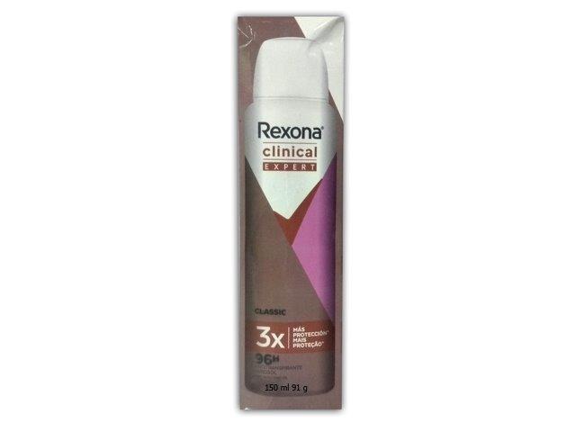 Comprar Desodorante Rexona Clinical Dama Expert Classic Aerosol 3 Pack -  150ml