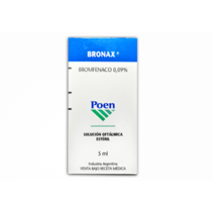 Bronax 0.09% Soluc Oftalmica Fco X 5 Ml - Bronax