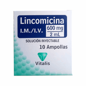 Lincomicina Vitalis 600 Mg / 2 Ml Caja X 10 Ampollas - Lincomicina