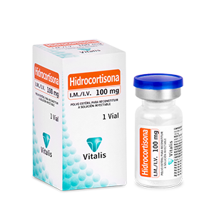 Hidrocortisona Vitalis 100 Mg Polvo Caja X 1 Ampolla - Hidrocortisona  Vit