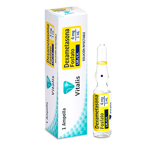 Dexametasona Vitalis 4 Mg/ml Soluc Inyec Caja X 1 Ampolla - Dexametasona  Vitalis