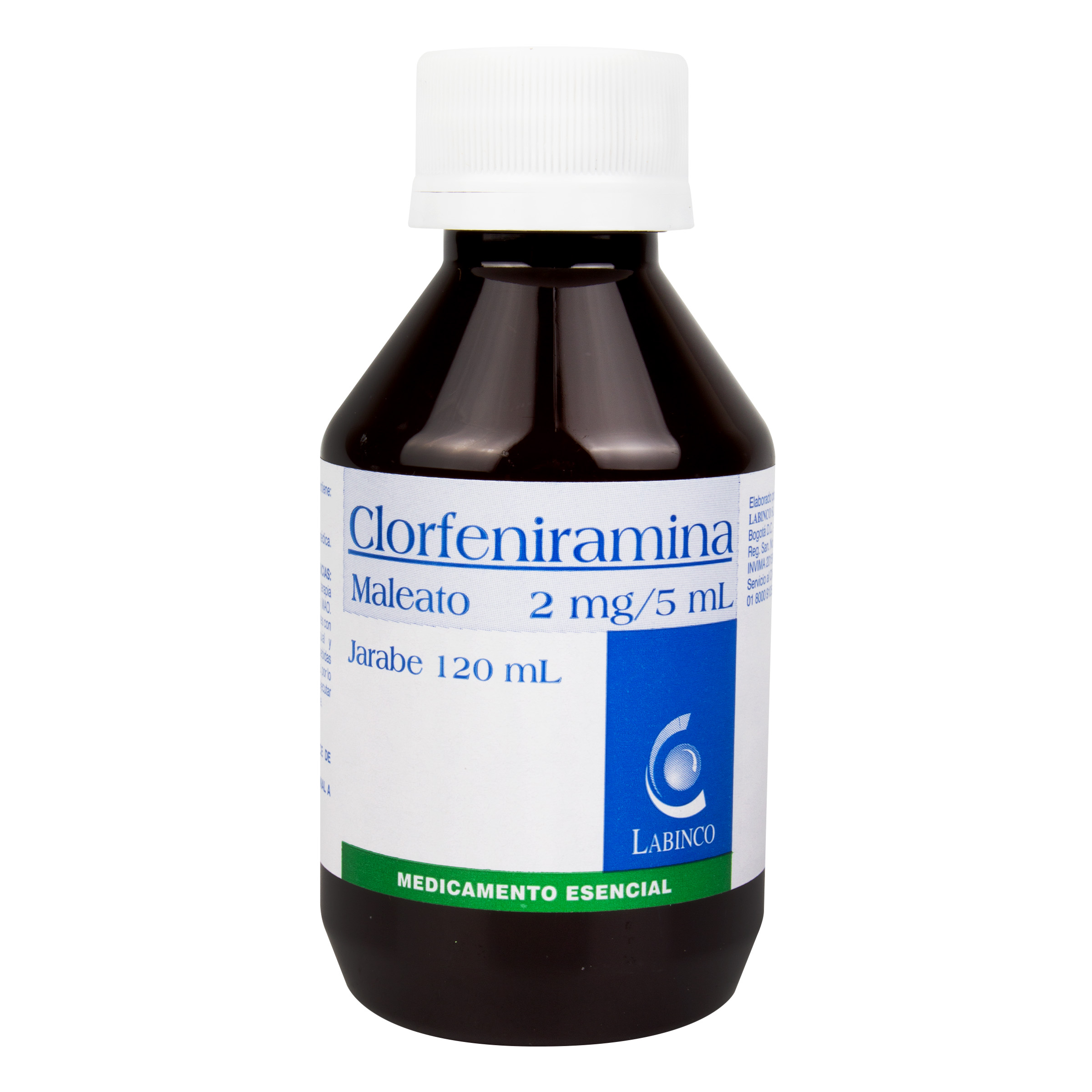 Jarabe Clorfeniramina Labinco Frasco X 120 Ml - Labinco