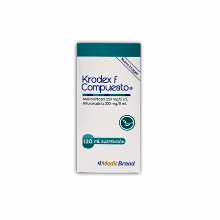 Krodex F Compuesto 250/200 Mg/5 Ml Suspension Frasco X 120 Ml - Krodex