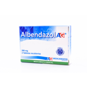 Albendazol A-g 200 Mg X 2 Tabletas - Albendazol  Solugen