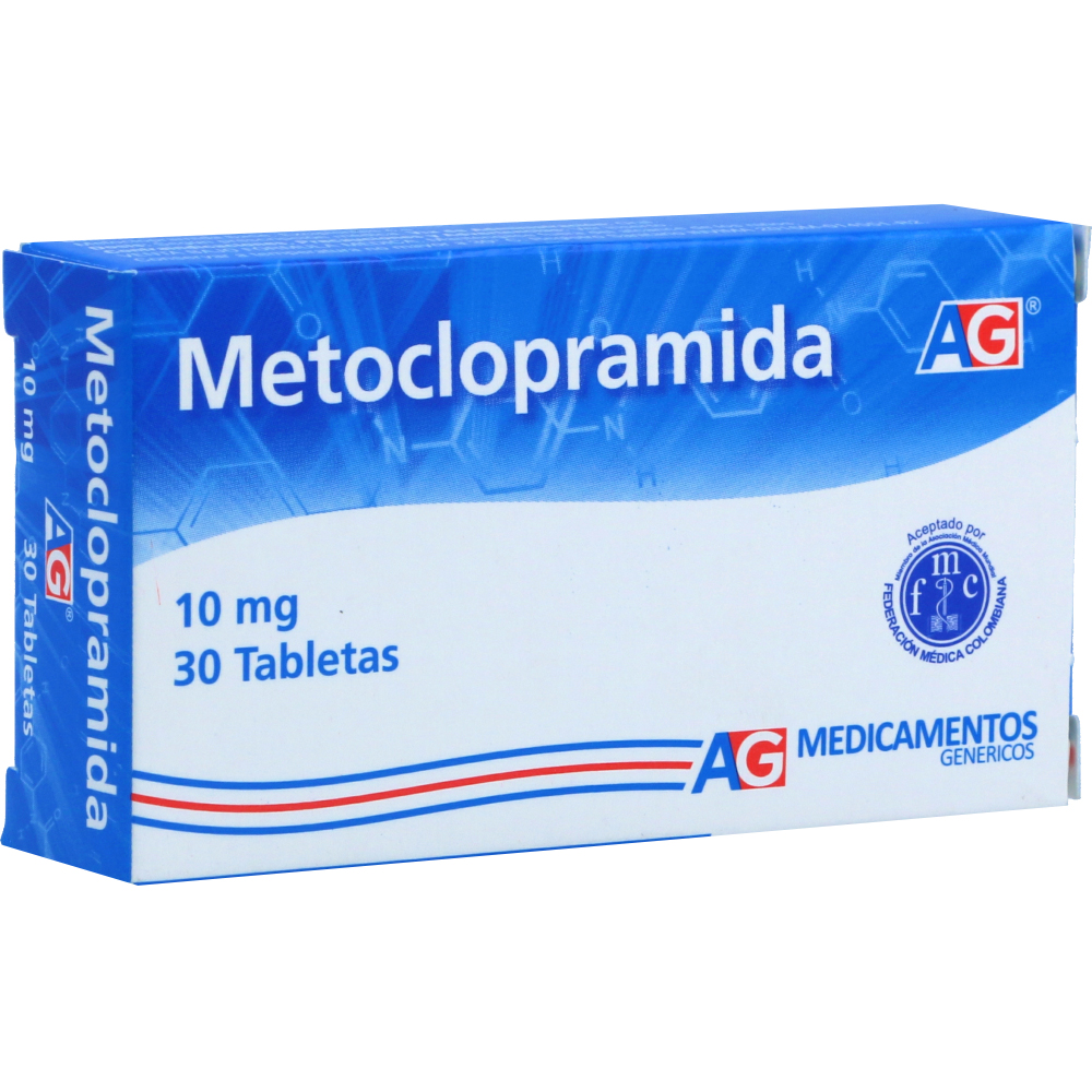 Metoclopramida Ag 10 Mg X 30 Tabletas. - Ag