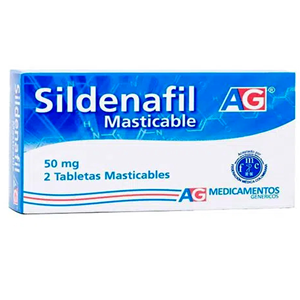 Sildenafil Masticable Ag 50 Mg Caja X 2 Tabletas - Ag