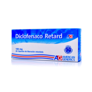 Diclofenaco Retard Ag 100 Mg X 20 Capsulas - Ag