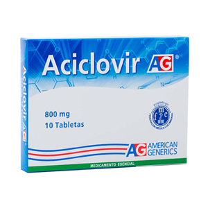 Aciclovir Ag 800 Mg Caja X 10 Tabletas - Ag