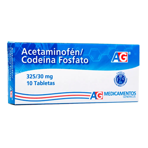 Acetaminofen/codeina A-g 325/30 Mg Caja X 10 Tabletas - Acetaminofen+codeina  Ag