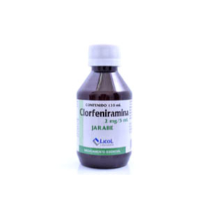 Jarabe Clorfeniramina Frasco X 120 Ml - Licol