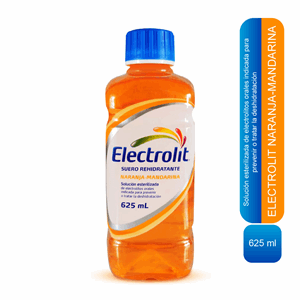 Electrolit Suero Rehidratante Sabor Naranja Mandarina Frasco X 625 Ml - Electrolit