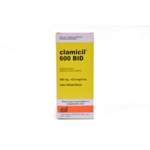 Clamicil 600 Bid Polvo Suspensión Pediatrica Frasco X 100 Ml - Clamicil