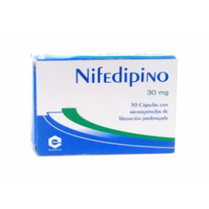 Nifedipino 30 Mg Caja X 30 Capsulas De Liberacion Prolongada - Nifedipino