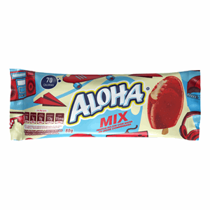 Helado Aloha Mix Frutos Rojos Paleta X 80 G - Crem Helado