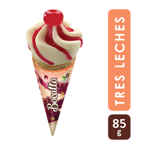 Helado Bocatto 3 Leches Cono X 85 G - Crem Helado