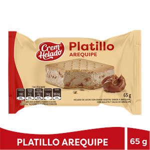 Platillo Crem Helado Arequipe X 65 G - Crem Helado