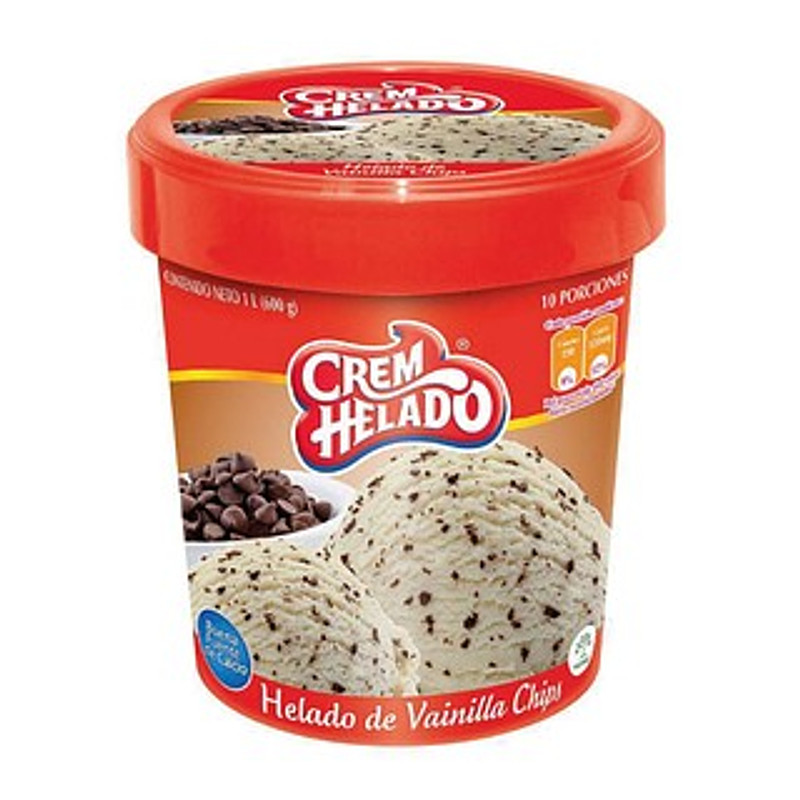 Helado Crem Helado Vainilla Chips Tarro X 1/2 Litro - #n/d