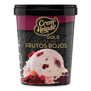 Helado Crem Helado Gold Tentacion De Frutos Rojos Tarro X 600 Gr 1l - Sin Asignar