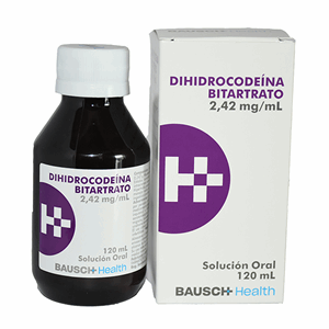 Dihidrocodeina Bitartrato 2.42 Mg / Ml Jarabe Frasco X 120 Ml - Dihidrocodeina