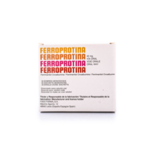 Ferroprotina 40 Mg Caja X 30 Sobres Monodosis - Ferroprotina