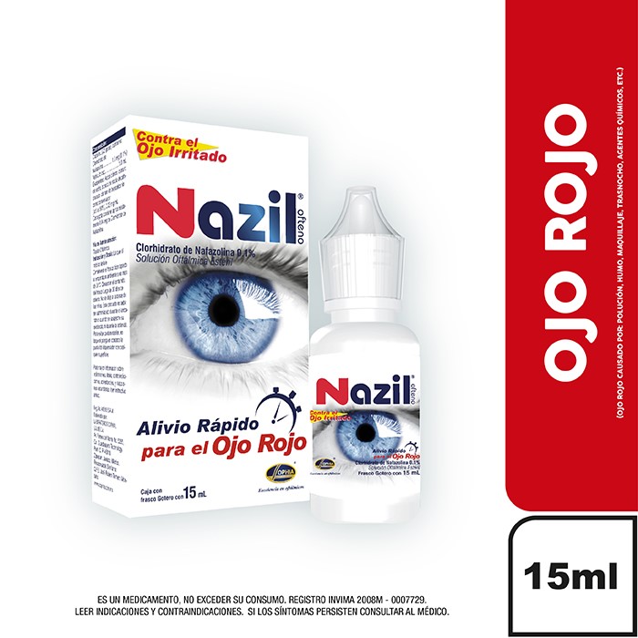 Gotas Nazil Ofteno 0.1 Mg / Ml Frasco X 15 Ml  - Nazil