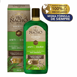 Shampoo Tio Nacho Aloe Vera Anti Daño Frasco X 415 Ml - Tio Nacho